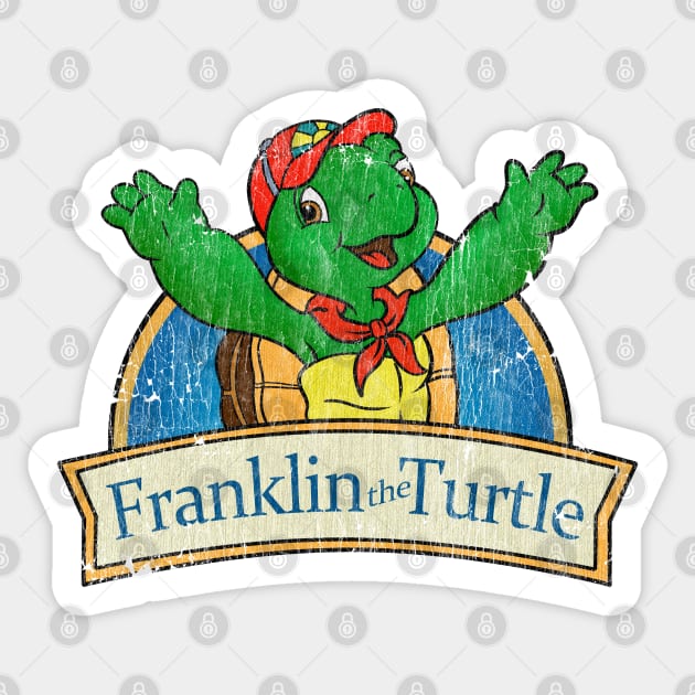 Vintage Franklin the turtle Sticker by OniSide